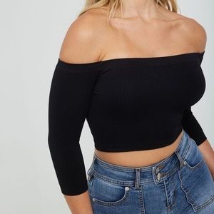 Garage Haut Seamless Off Shoulder Top - Small